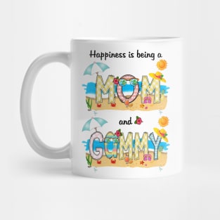 Happiness Is Being A Mom And Gammy Summer Beach Happy Mother's Day Mug